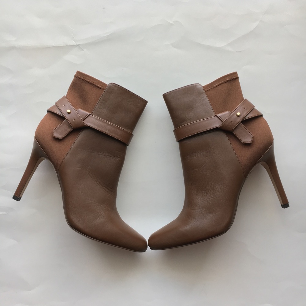 New with box Leather 50/50 stretch ankle boots - Picture 4 of 7