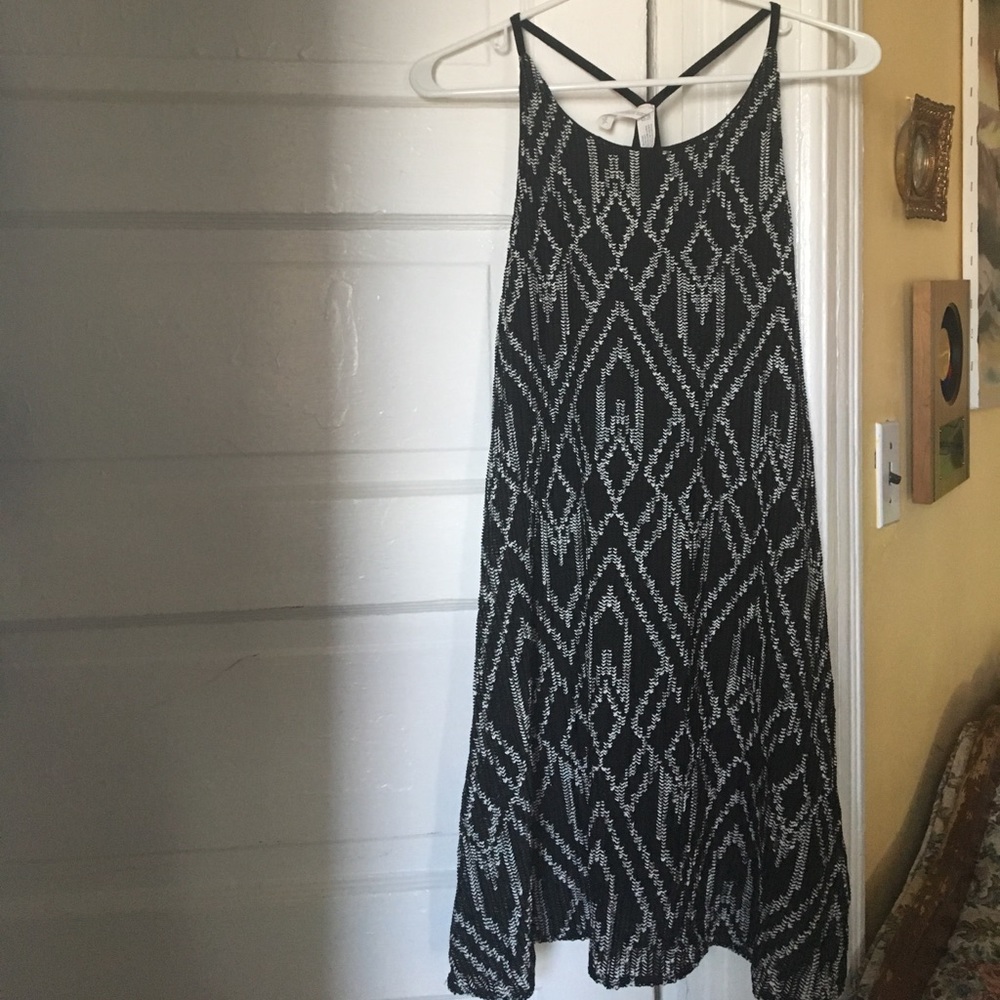 B&W Halter Dress