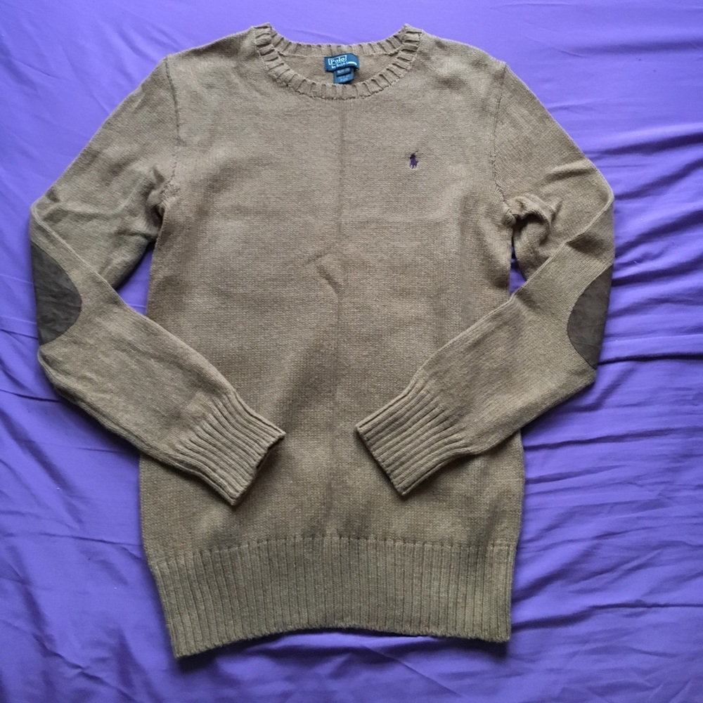 Polo Ralph Lauren Sweater fits like a Small Brown