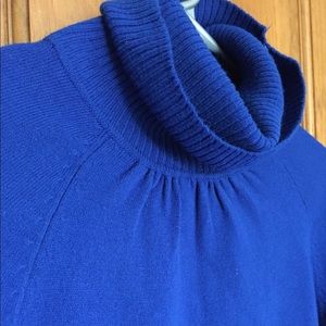 vintage ocean blue turtleneck