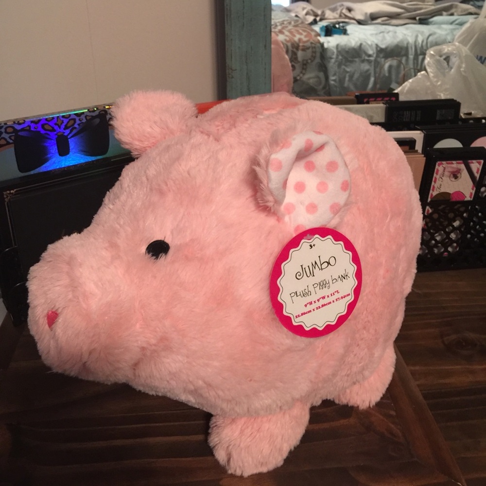 🎀 Jumbo Plush Piggy Bank 🎀
