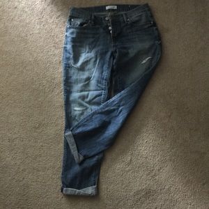 Ann Taylor LOFT Distressed Boyfriend Jeans