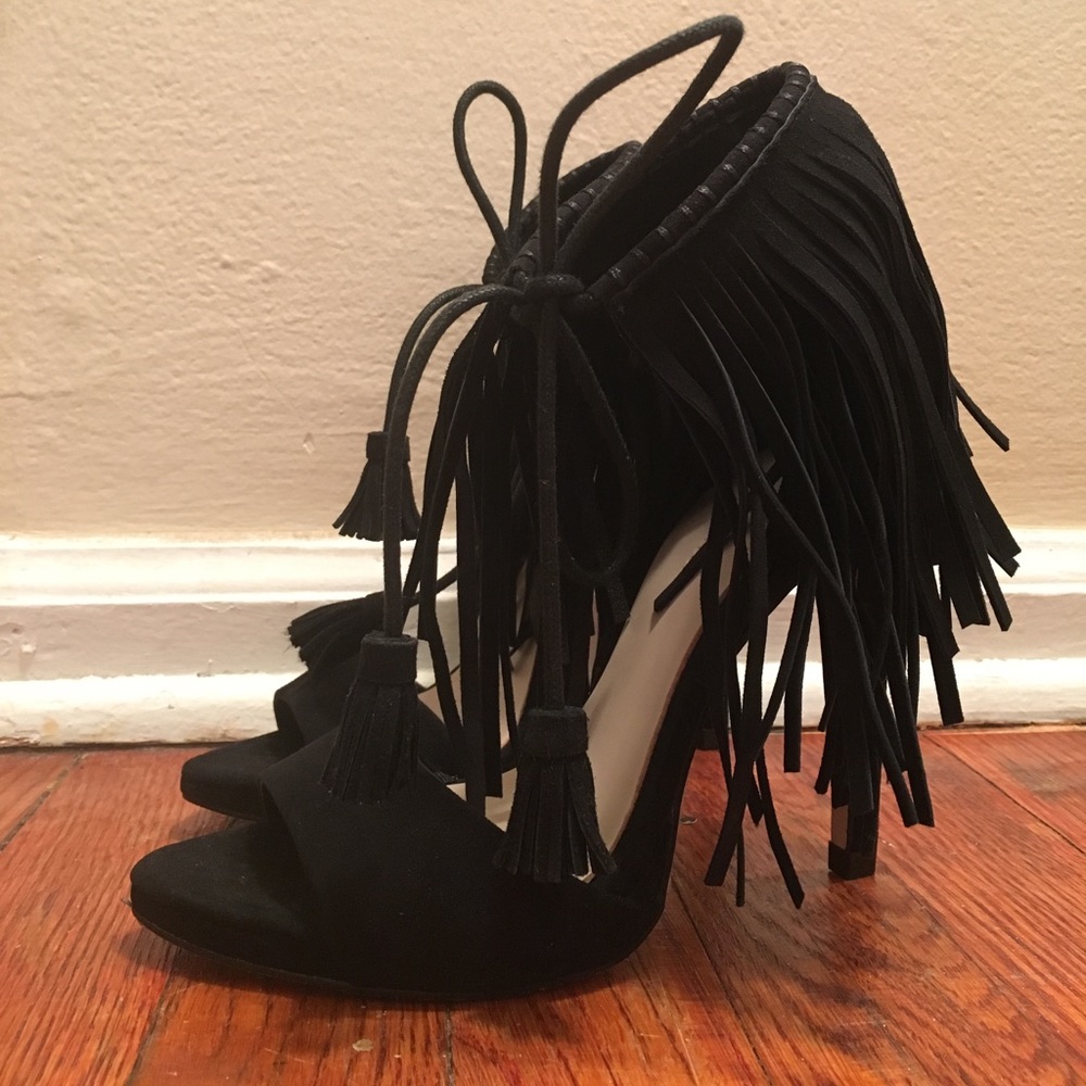 Zara Fringed Heels