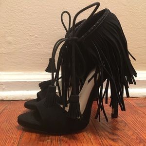 Zara Fringed Heels