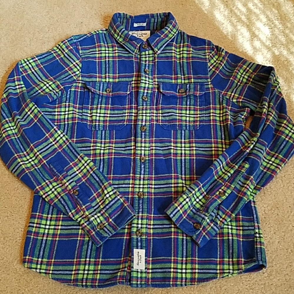 Mens Abercrombie flannel shirt.  Size XL