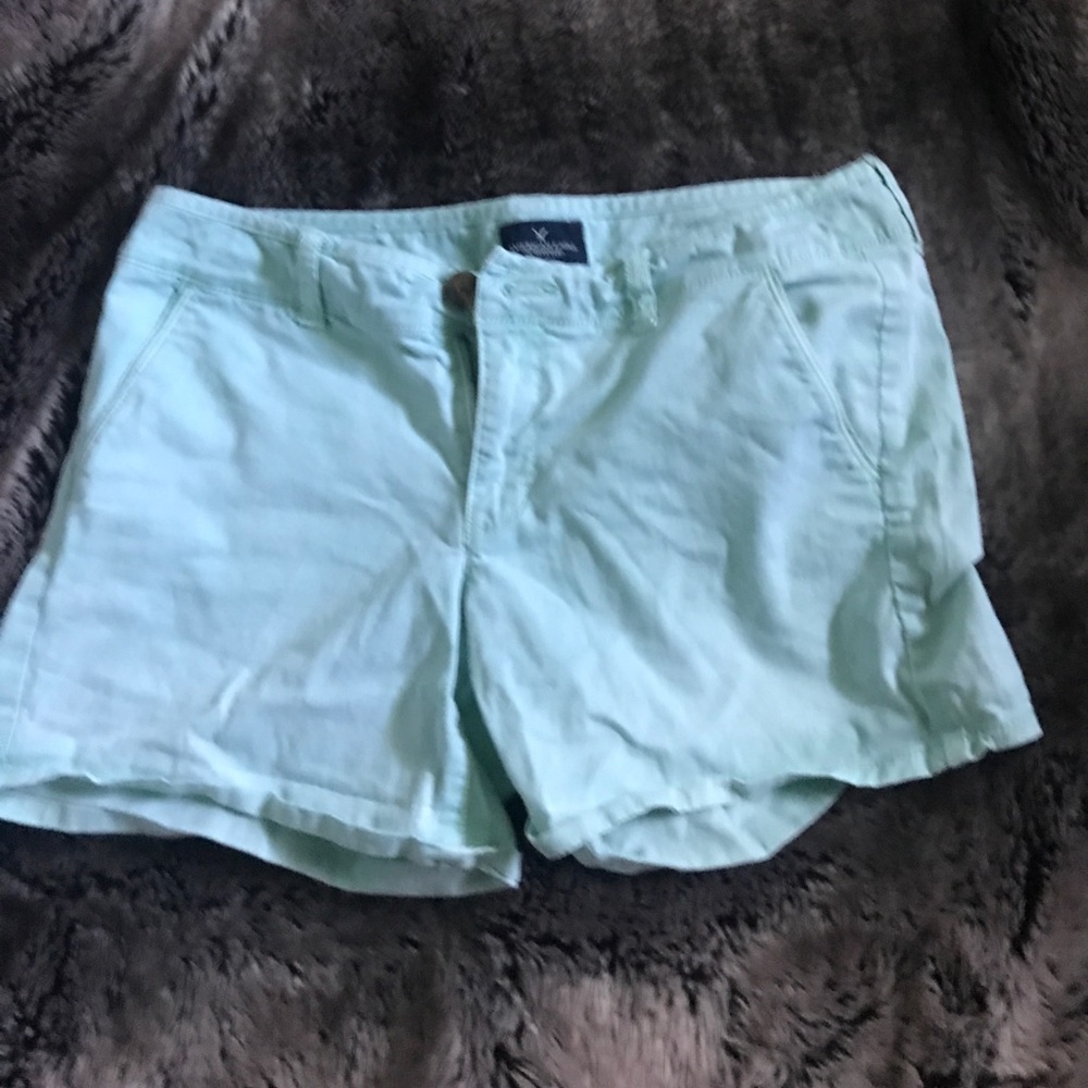 Teal shorts
