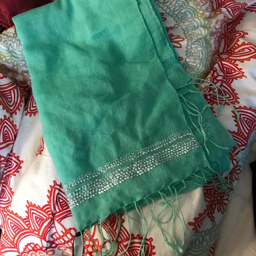 Tiffany blue scarf