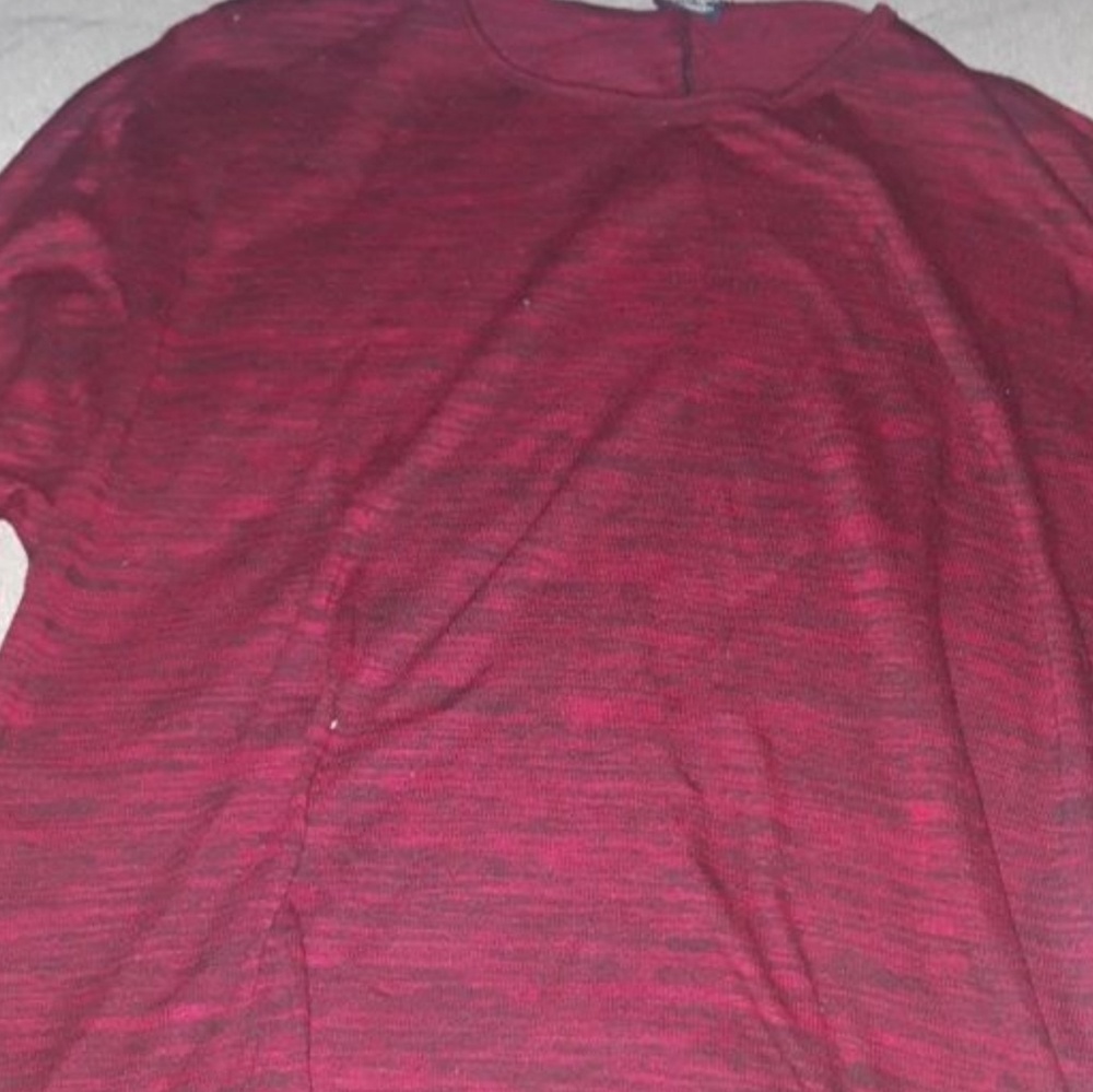 Red long sleeve sweater