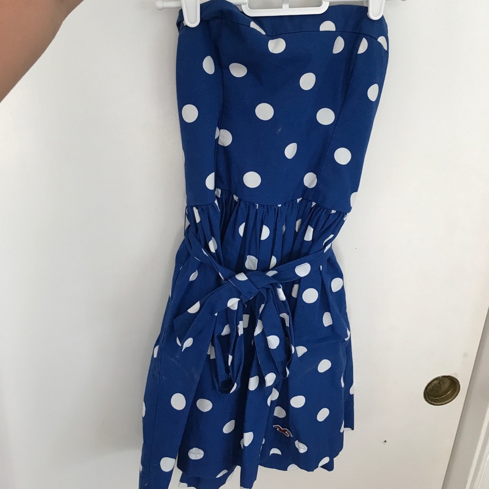Hollister strapless dress.