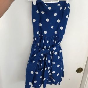 Hollister strapless dress.