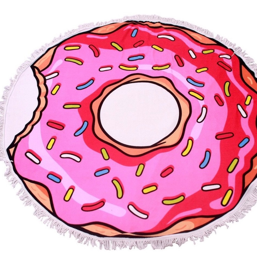 🍩 Donut Round Beach Towel - Picture 4 of 4