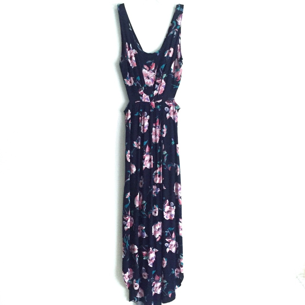 Lush Navy Coral Dress