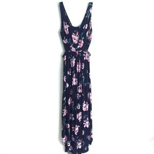 Lush Navy Coral Dress