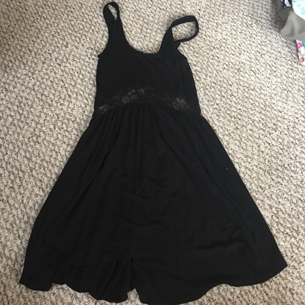 Women's Black Cotton Dress