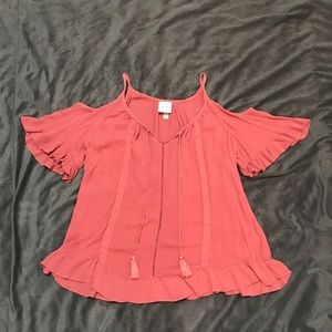 Knox Rose Cold Shoulder Top