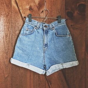 Levi High Waisted Denim Shorts