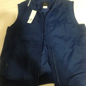 Men's Lacoste Navy winter vest size small NWT