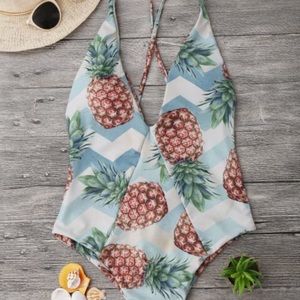 Pineapple Print One Piece