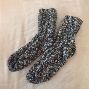 J.CREW knit peppered colored crew socks