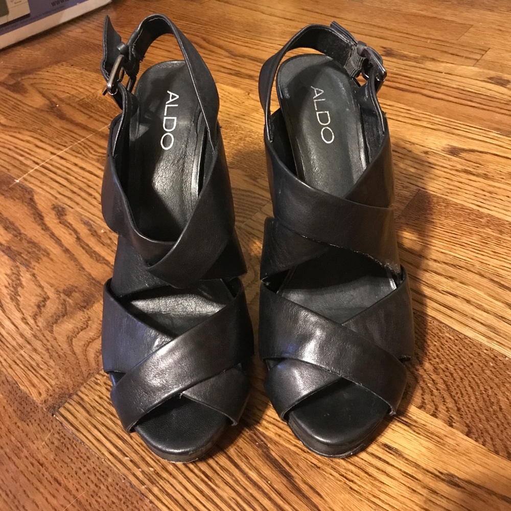 Black Aldo heels