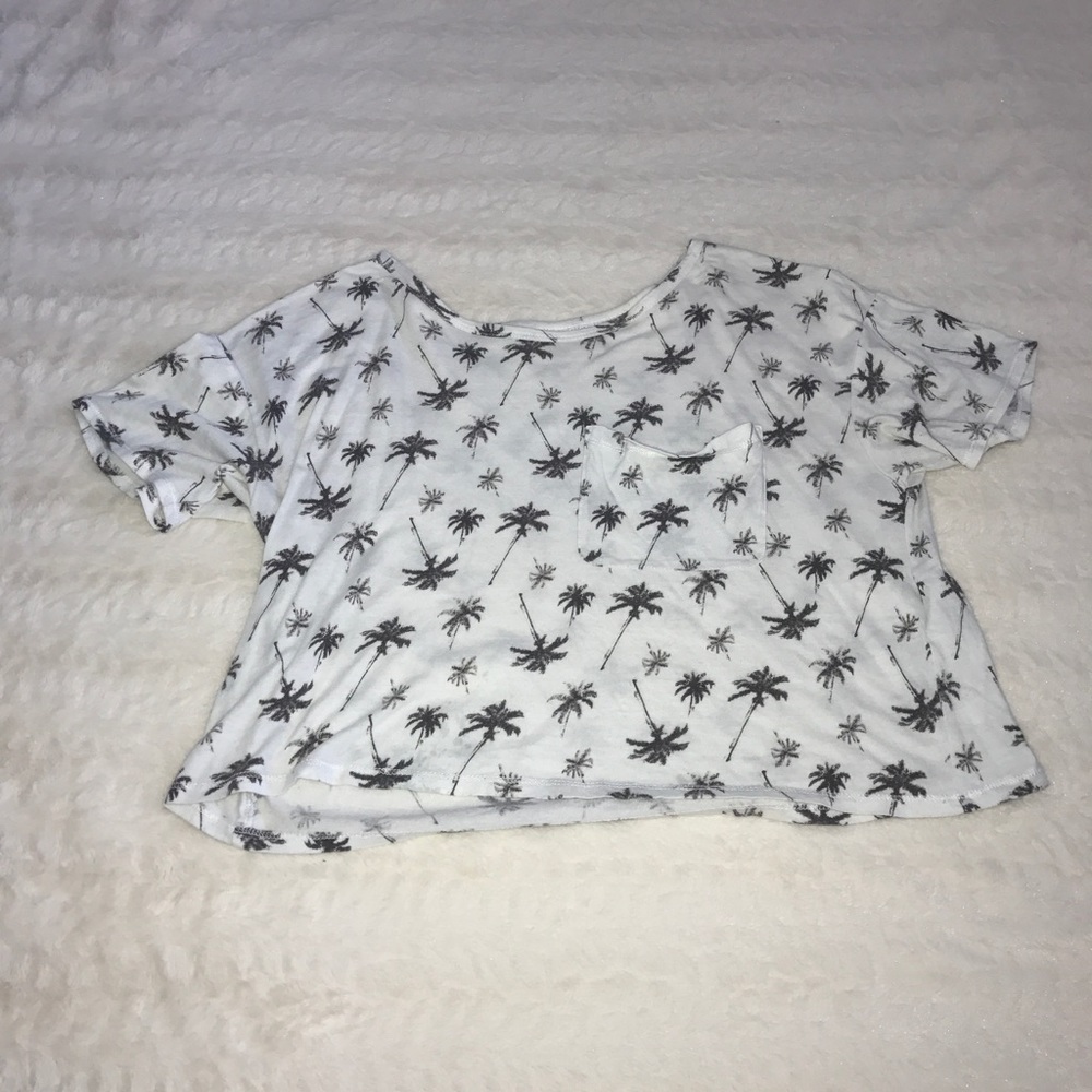 Palm tree crop top
