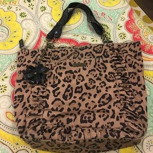 Jessica Simpson leopard print purse