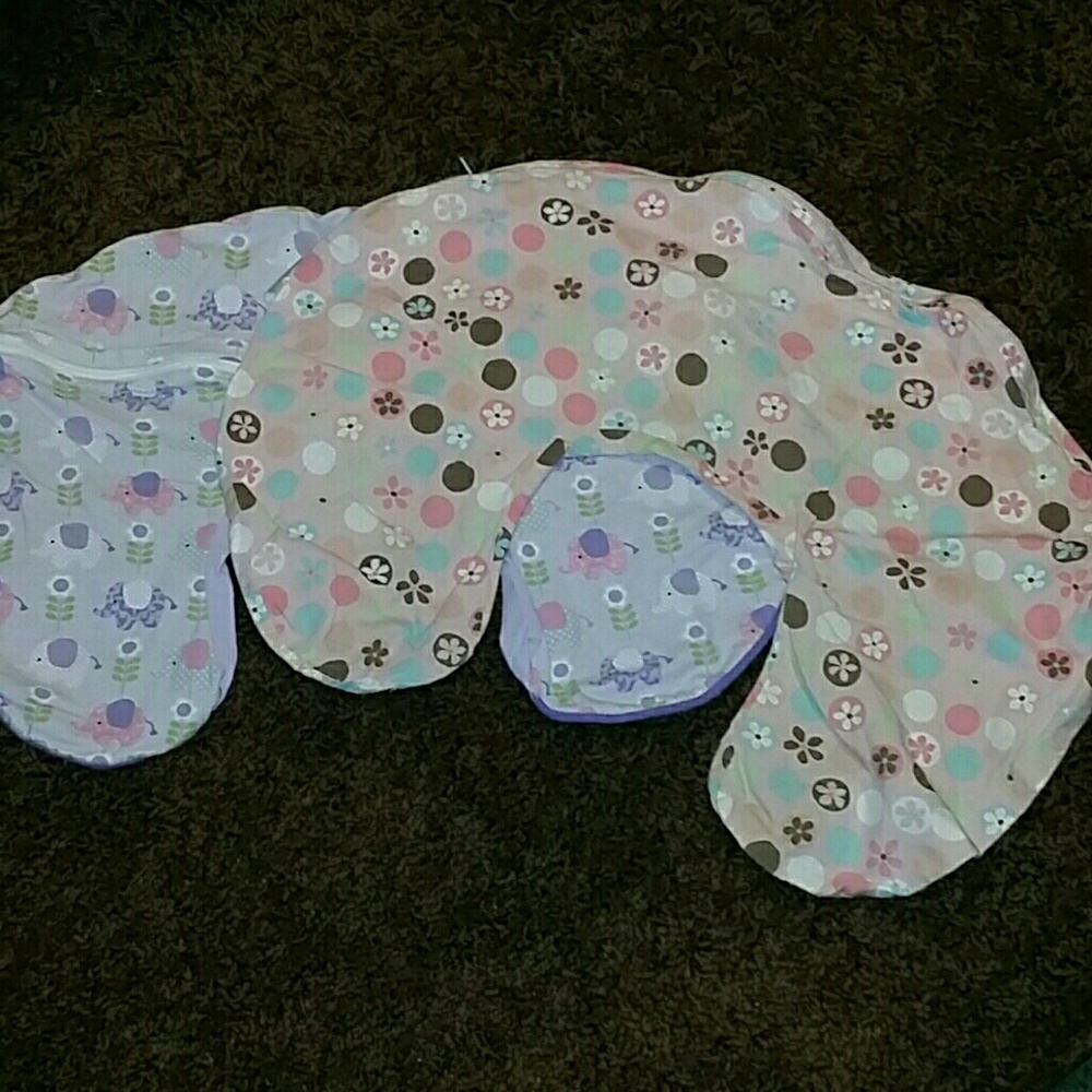 Baby girls boppy pillow covers