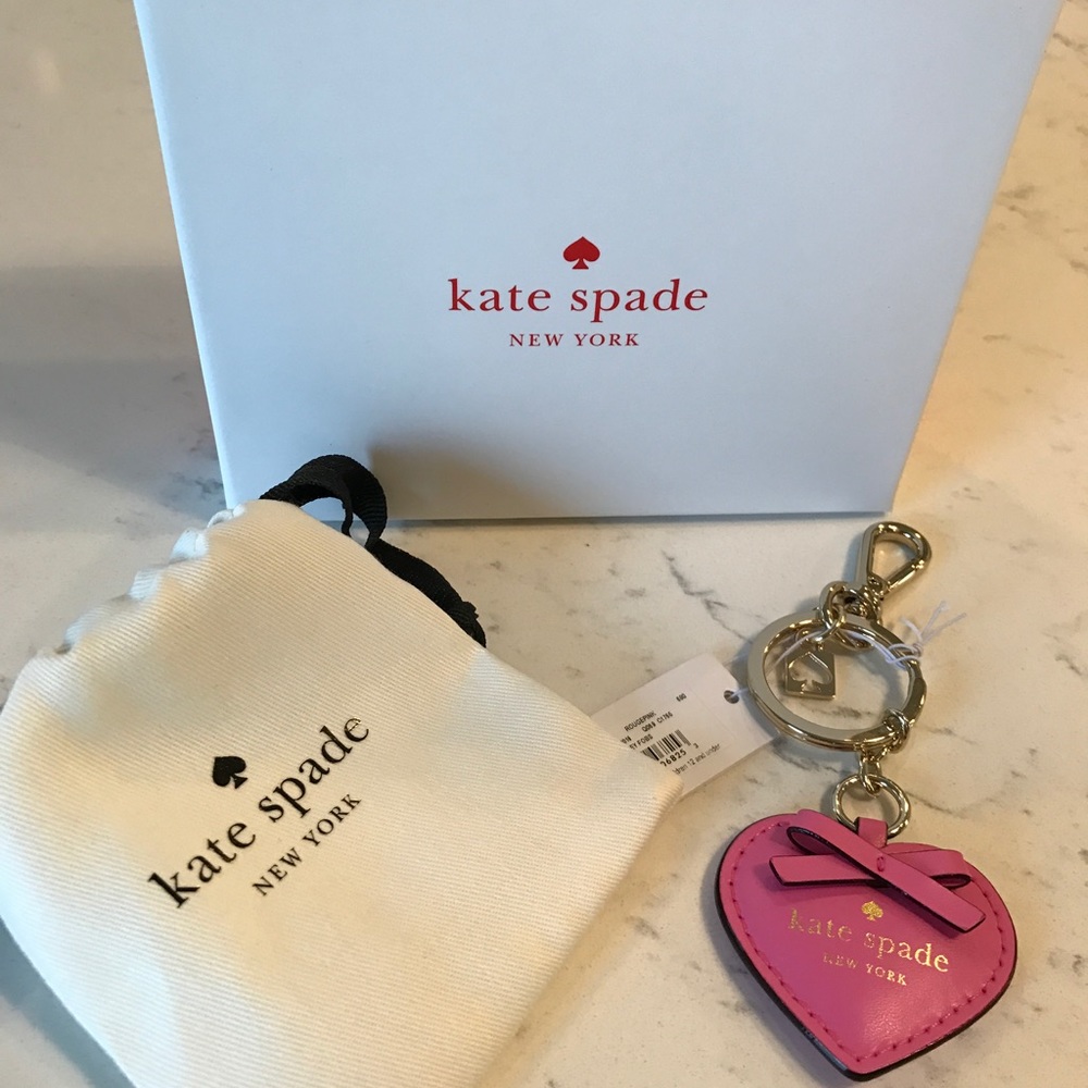 Kate Spade nwt key ring... comes with bag and box!