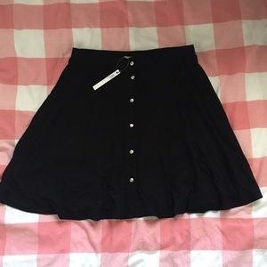 Asos Black Stretchy Skater Skirt