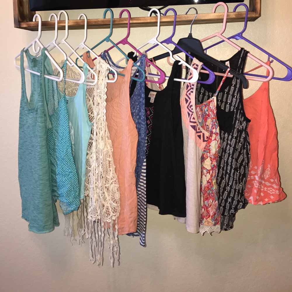Tank tops from Target store. Mostly mossimo brand