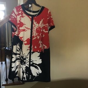 Beautiful Red and Black print dress