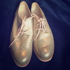 Cole Haan Rose Gold Lunargrand Oxfords Sz 8.5