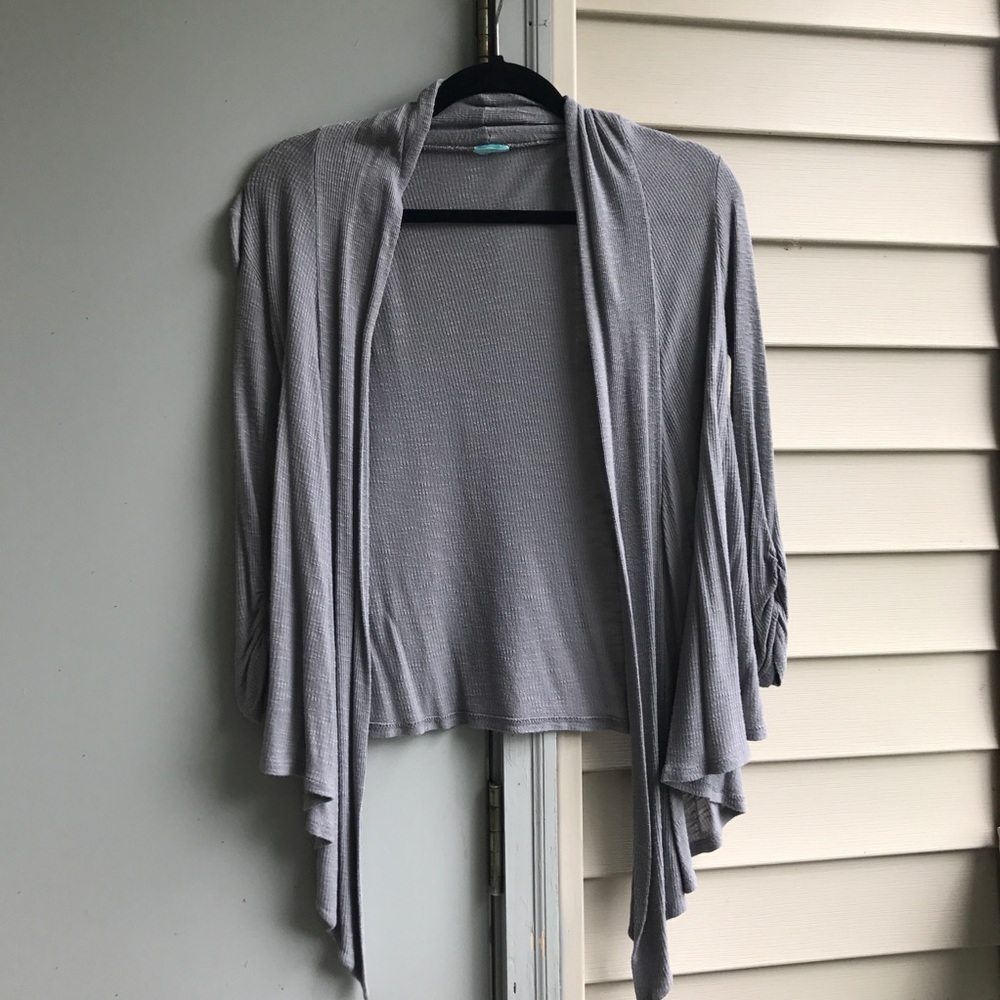 Simple grey cardigan