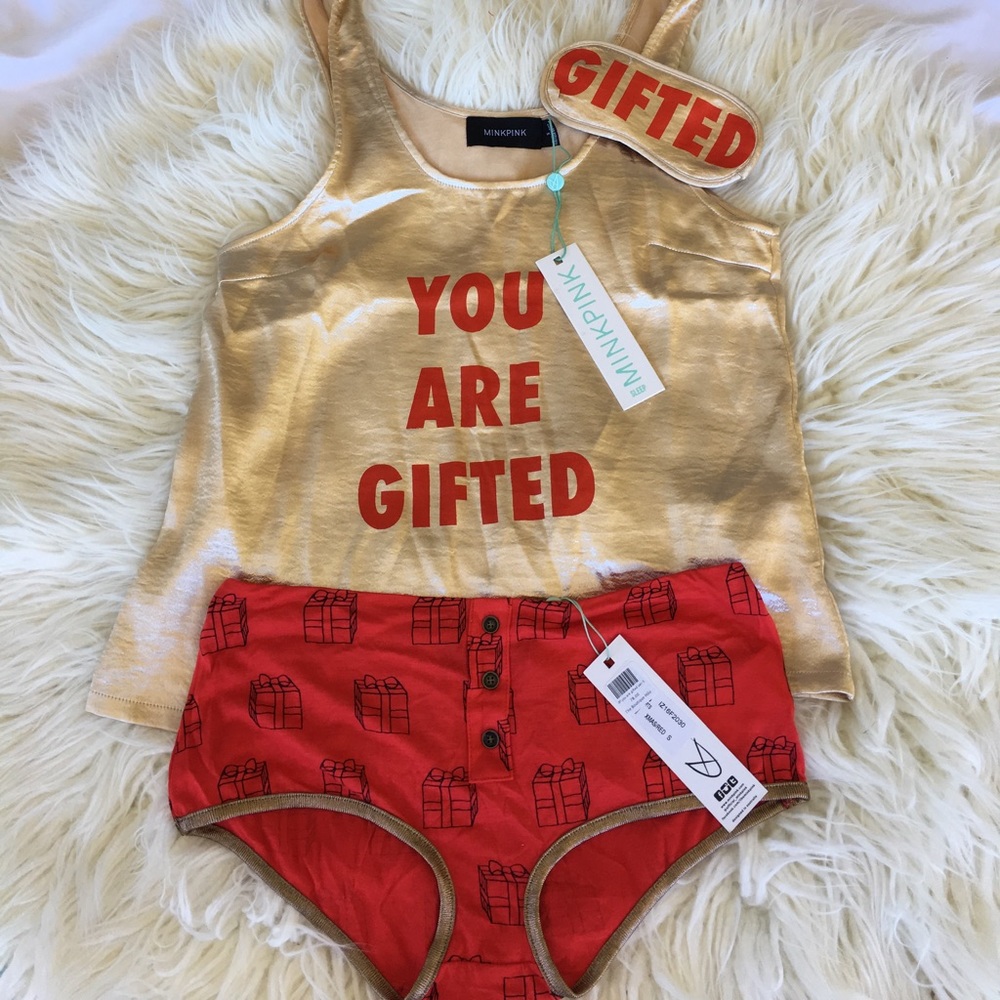 NWT MINKPINK Sleep Tank & Booty Shorts