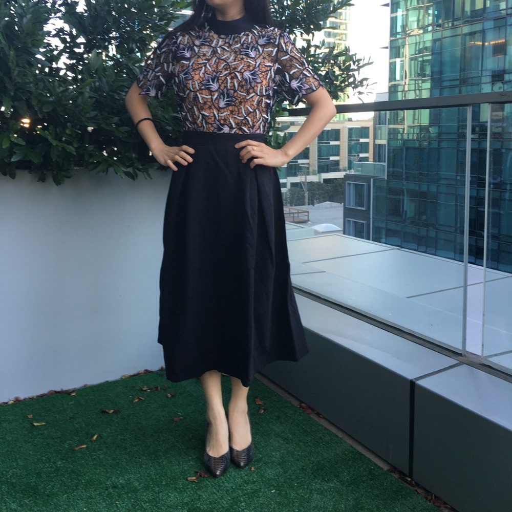 NWT lace Midi Dress
