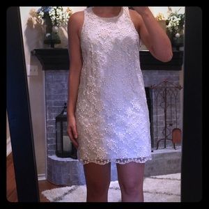 Short Lacey white dress