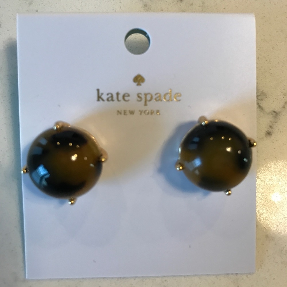 Kate Spade nwt tortoise earrings! With bag/ box
