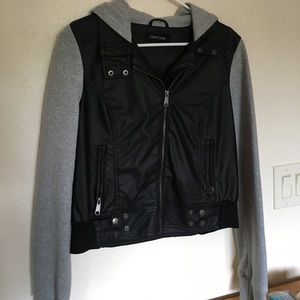 Faux leather jacket
