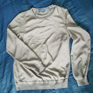 Silk Crew neck sweat shirt