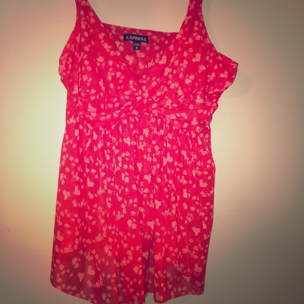 Flowy red tank top: Express