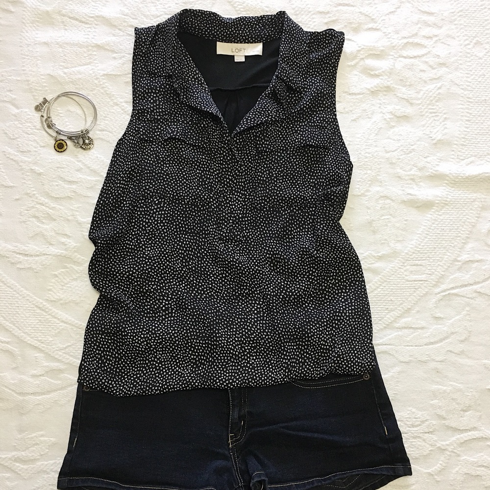 Sleeveless Loft blouse
