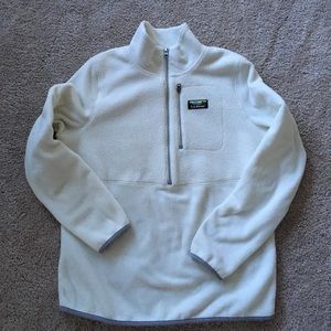 L.L. Bean cream 1/4 zip fleece. Beautiful!