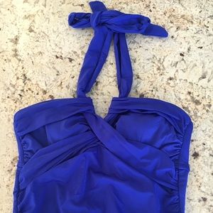 Beautiful blue one piece swim suit