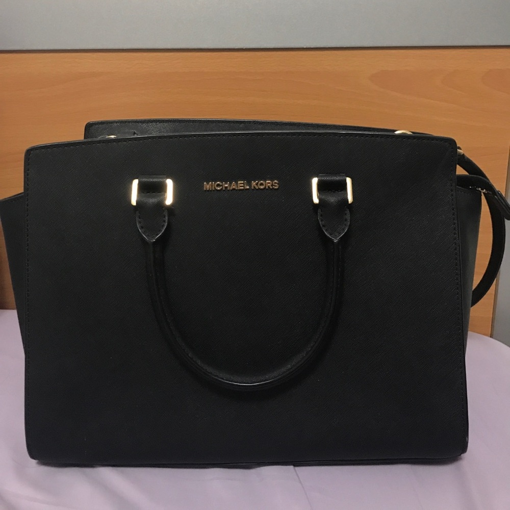 Michael Kors Black canvas handbag