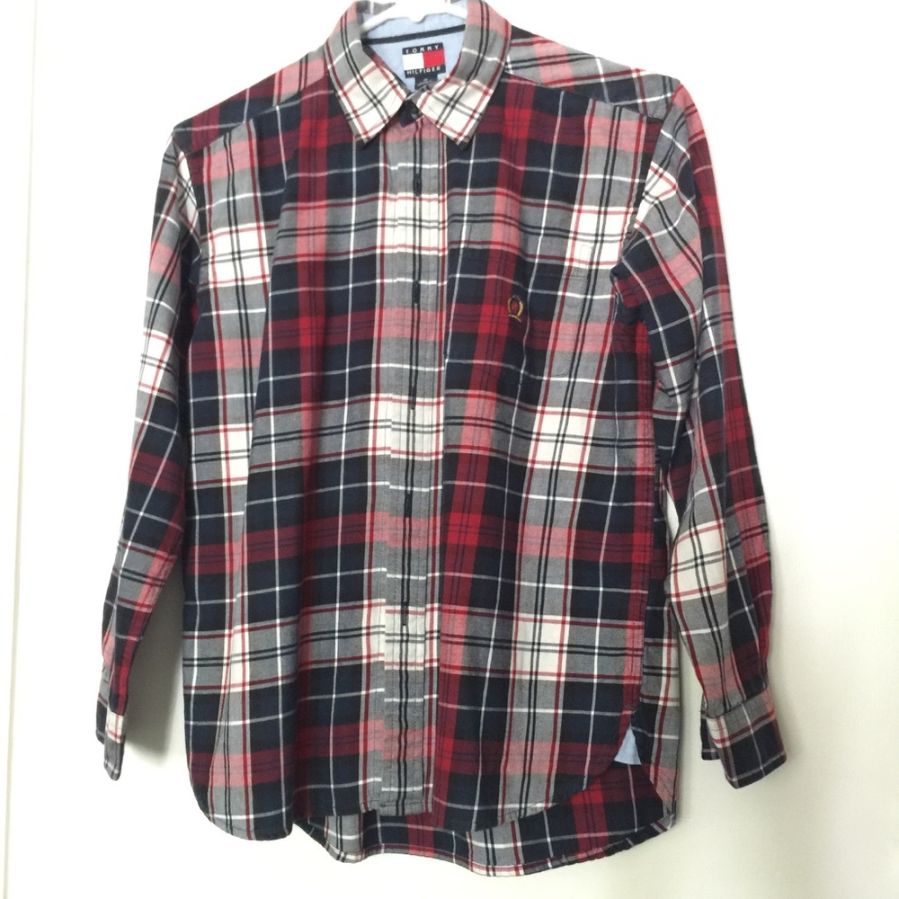 Boys Tommy Hilfiger Plaid button down shirt