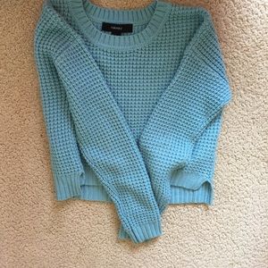 Light blue Crop top sweater