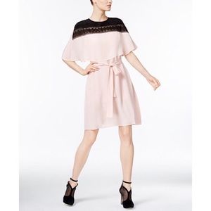 🌷Rare Lace-Yoke Capelet Dress YYIGAL dress🌷