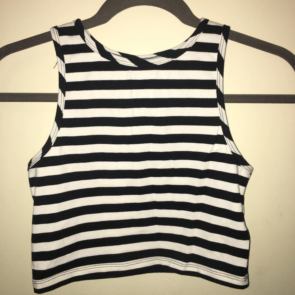 Forever 21 striped crop top