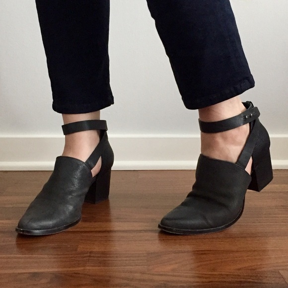 Freda Salvador Shoes - Open side ankle wrap booties