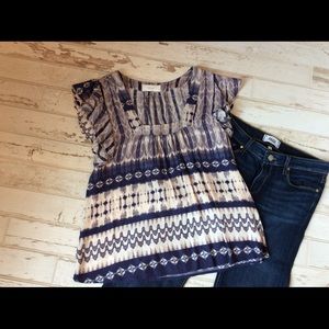 Adorable Flutter Sleeve Rayon Top from Evereve